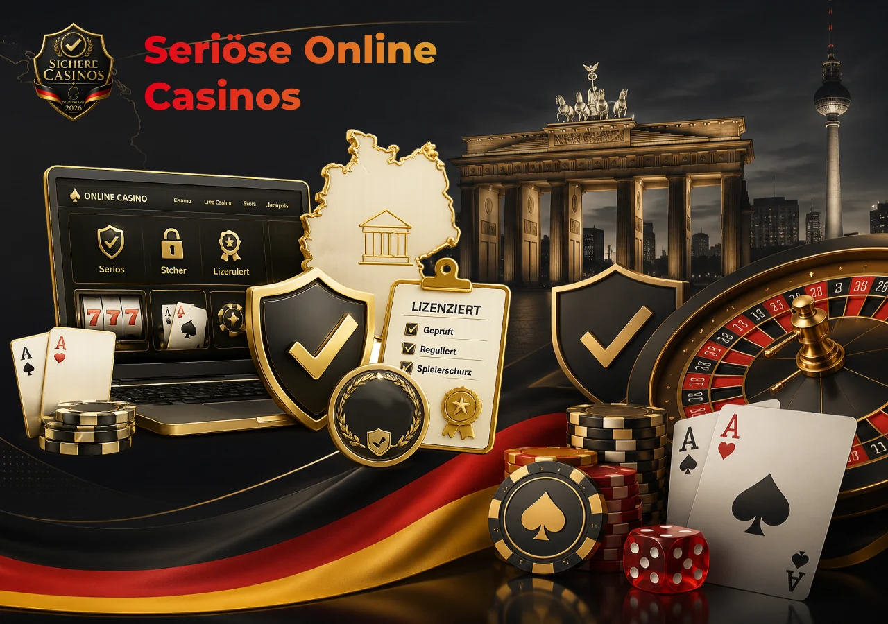 Seriöse Online-Casinos in Deutschland mit geprüften Lizenzen, hohen Sicherheitsstandards und geschütztem Spielerlebnis 2026